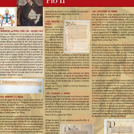 Pannello 06 i rapporti con il papato: Pio II