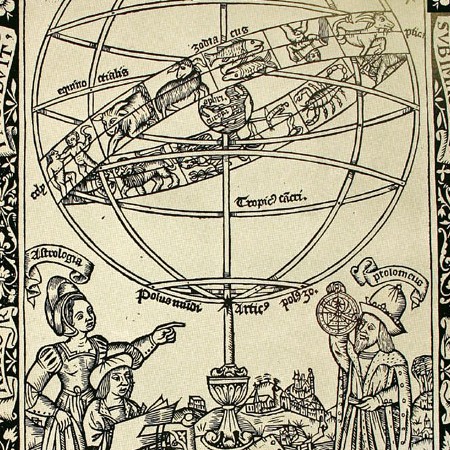 Frontespizio di copia a stampa del De Sphaera di Giovanni Sacrobosco, 1519