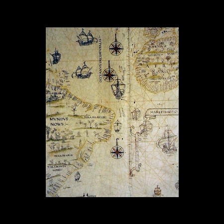 Diego Ribero, Oceano Atlantico, 1529